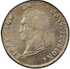 Bolivia: 1856-PTS FJ 4 Soles PCGS MS62 Republic Potosi Mint. Lustrous and Rare picture