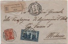 LETTER FROM THE EAGLE TO MILAN in 1927 with RECOMMENDED MODE picture