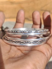 Elegant 925 Sterling Silver New Fashion Jewelry Unique Open Bracelet Bangle Cuff picture