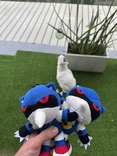 HOMEMADE Sonic the Fighters Hedgehog Metal Sonic Plush Hue Hue Hue 1995 w/ Art picture