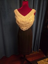Jayne Mansfield Owned & Worn Black/Silver Fringe dress from Estate Sale W/COA picture