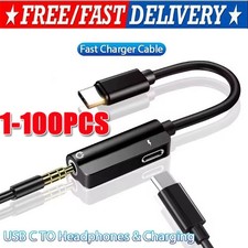 2in1 USB Type-C to 3.5mm AUX Audio Headphone Jack Adapter Charger iPhone17 lot picture