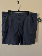 L.L.Bean Men’s Tropic Weight Cargo Shorts 40W Comfort Waist 6” Blue NWT picture