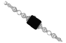 NEW Brighton Silver Pretty Tough Bold Apple Watch Adjustable Watch Band- NWT picture