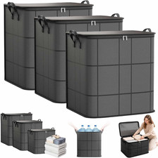 Spacious Moving Storage Bin, 210L Large Capacity Foldable Storage Bag，Xxl：3 picture