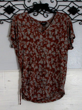 Simply Vera Wang Women's Knit Top Size S Multicolored Short Sleeve picture