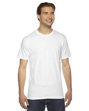 American Apparel Unisex Fine Jersey Short Sleeve Stylish Plain T Shirt 2001 picture