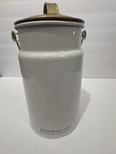 Beekman 1802 Goat Milk Dairy NY Farm Old Fashioned Tin Can Pail Never Used picture