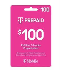 T-Mobile $100.00 Prepaid Refill Top-Up Recharge Fast Direct Online Refill picture