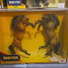 Breyer Plastic Model Horse Challenger Gift Set Boxed Set - 2 Rearing Horses picture