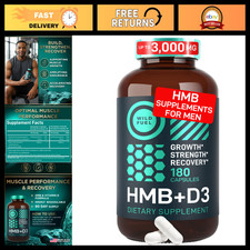 HMB 3000mg Supplements with Vitamin D3 - Muscle Growth, Recovery & Strength - 18 picture
