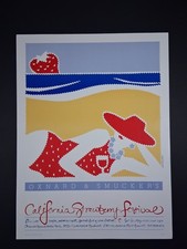 1984 California Strawberry Festival Poster Oxnard CA Vintage 18x24 Art picture