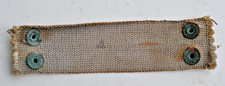 US ARMY WW2 M-1 HELMET HAWLEY LINER SILVER RAYON NAPE STRAP 4 & 1/2 INCHES LONG picture