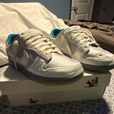 Nike Dunk Low Mickey Mouse White/Blue/Gray Low Top Sneakers DQ2326-001 picture