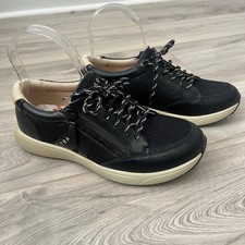 TRAQ by Alegria Qarma 2 Walking Sneaker Black Size 39 Smart Side Zip Shoe picture
