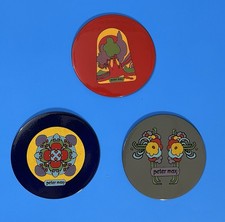 Set Of 3 Vintage PETER MAX Enamel Hot Plates Ernest Schon  picture