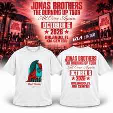 Orlando Jonas Brothers Concert T Shirt October 6 2026 Burning Up Tour Merch picture