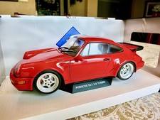 Rare Solido S1803402 Porsche 911 (964) Turbo 3.6 1990 Rouge (RED) 1/18 Scale. picture