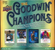 2021 Upper Deck Goodwin Champions Hobby Box 20 Packs At Least 2 Hits NEW SEALED picture
