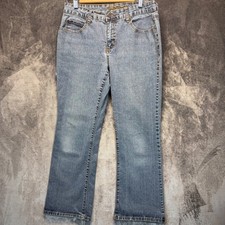 Cato Premium Jeans Womens Blue Regular 12P Bootcut Stretch Denim Casual picture