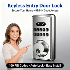 Keyless Entry Door Lock Deadbolt Keypad Mechanical Stainless Steel (Code or Key) picture
