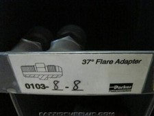 (2)Parker Hydraulic Fitting 37 deg Flare Adapter 0103-8-8 picture