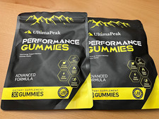 UltimaPeak Performance Gummies Advanced Formula 30 Count - 2 Bag Lot (New) picture