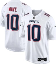 Nike Drake Maye XXL New England Patriots Player Game Jersey - White Football picture
