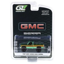 Green Chrome -1/64 1987 GMC K2500 High Sierra Lifted, Exclusive, 51669-CHROME picture