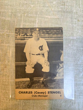 Remar 1947 Remar Bread Oakland Oaks Casey Stengel #8 Vintage Baseball Card picture