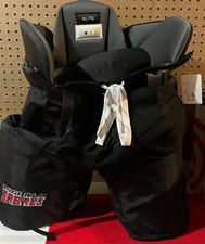 Mattias Samuelsson Buffalo Sabres Black Red Game Used Pants NHL picture
