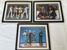 3 ABBA Photos / Pictures - Double Mounted & Framed - Excellent  picture