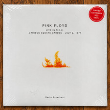 Pink Floyd Live in N.Y.C. Madison Square Garden: July 2, 1977 Red Vinyl Ltd Ed picture