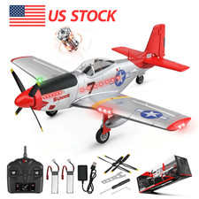 WLtoysXK A280 RC Plane, 4-CH Brushless P51D RC Airplane with Light,Gift Outdoors picture