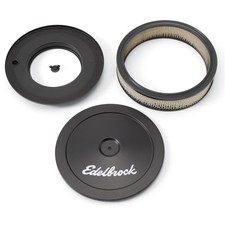 Edelbrock 1203 Signature Series Black Air Cleaner Assembly, 2 Inch picture