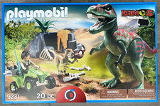 Playmobil Dinosaur Set T-Rex Deinonychus Explorer Quad Rock Bones Sealed 9231 picture