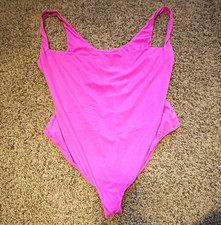 SKIMS Pink Bodysuit One Piece 4X Plus Firm Compression Wireless Stretch Snap picture