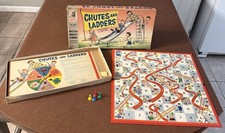 Chutes and Ladders 1956 Milton Bradley Board Game - Vintage picture