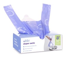 Ubbi Disposable Diaper Sacks, Lavender Scented, Easy-To-Tie 200, 200 Count  picture