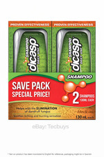 Medicasp Anti Dandruff Shampoo Caspa 2 Pack 130ml (4.4 fl oz) NEW USA Shipping picture