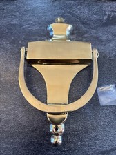 Vintage Solid Brass Doorknocker Engravable ? #T picture
