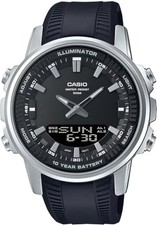 Casio AMW-880-1AV World Time Ana-Digi Watch Black 47mm 5ATM picture