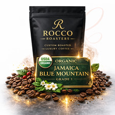 100% Organic Jamaica Blue Mountain Coffee • Roasted or Green, 5 lbs in 1 lb Bags picture