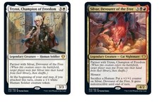 Trynn, Champion of Freedom and Silvar Devourer of The Free+20 Random Rare Cards picture