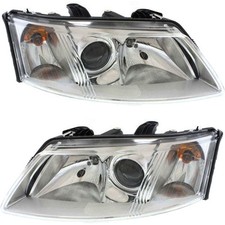 Halogen Headlight Assembly Set For 2003-2007 Saab 9-3 Left and Right with Bulb picture