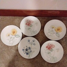 Lenox Artist Sketchbook Dinner Plates, Lot Of 5 Plates picture