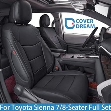 Coverdream For Toyota Sienna Car Seat Cover Full Set for Sienna LE/XLE 2011-2026 picture