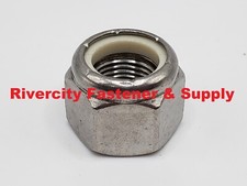 7/16-14 Stainless Steel Nylon Insert Stop Nuts 7/16x14 Nuts 7/16 x 14 Lock Nut picture