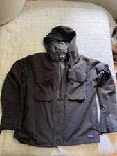 Patagonia Isthmus Utility Jacket Mens XXL Black Hooded Mesh Lined picture