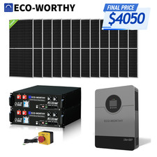 ECO-WORTHY 10KW Output 9.36KWH Off Grid Solar System Complete Kit for Home picture